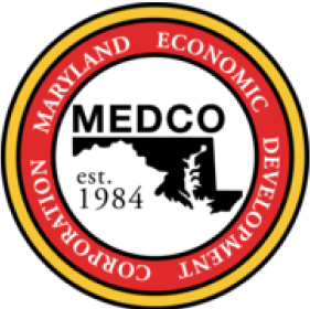 Logo for Maryland Economic Development Corporation, a client of BEST's Smart Energy Strategy®.